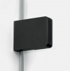 NEW TRENDY Kabina prysznicowa walk in Eventa Black Chrome. Jednoelementowa, z dodatkową ścianką 110x200 EXK-6311